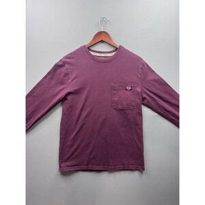 Wrangler Workwear‎ Long Sleeve Pocket T Shirt Burgundy Men's S/CH